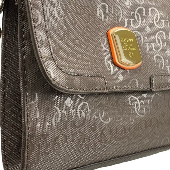 GUESS Taupe Frosted Mini Bag - Picture 3 of 13